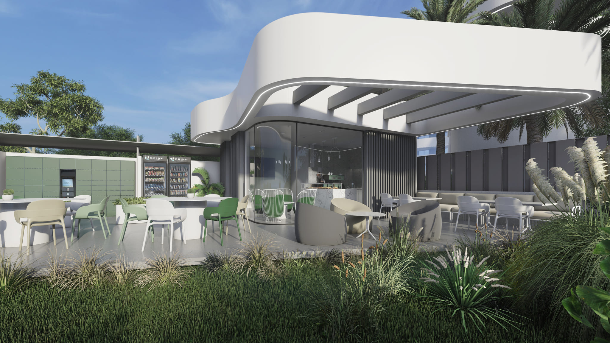 Pool area in penthouse for sale in Guardamar del Segura