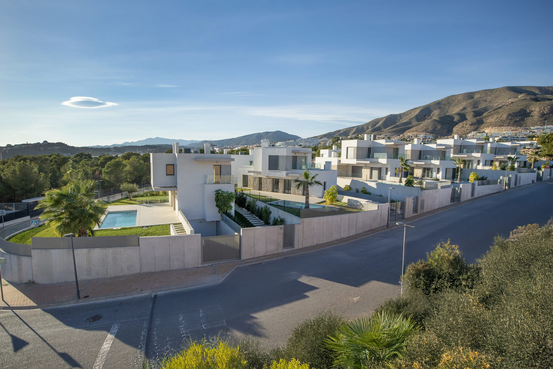 Pool area in villa for sale in Finestrat