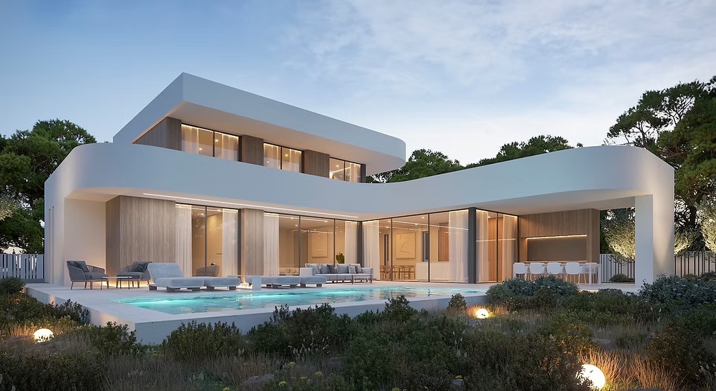 Garden in villa for sale in Moraira
