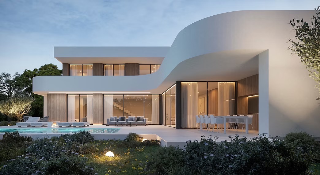 Bedroom in villa for sale in Moraira