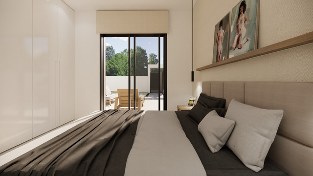Master bedroom in terraced for sale in San Fulgencio