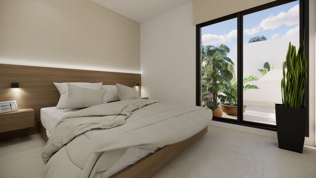 Dining area in terraced for sale in San Fulgencio