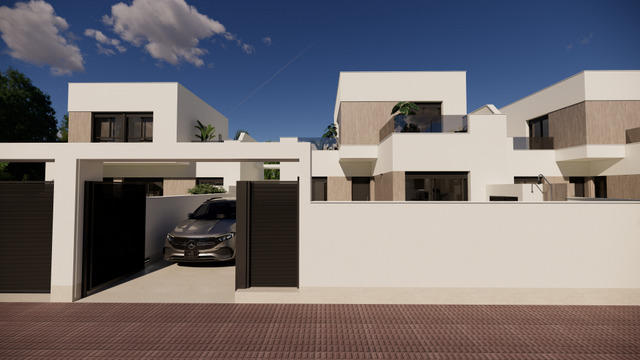 Dining area in terraced for sale in San Fulgencio