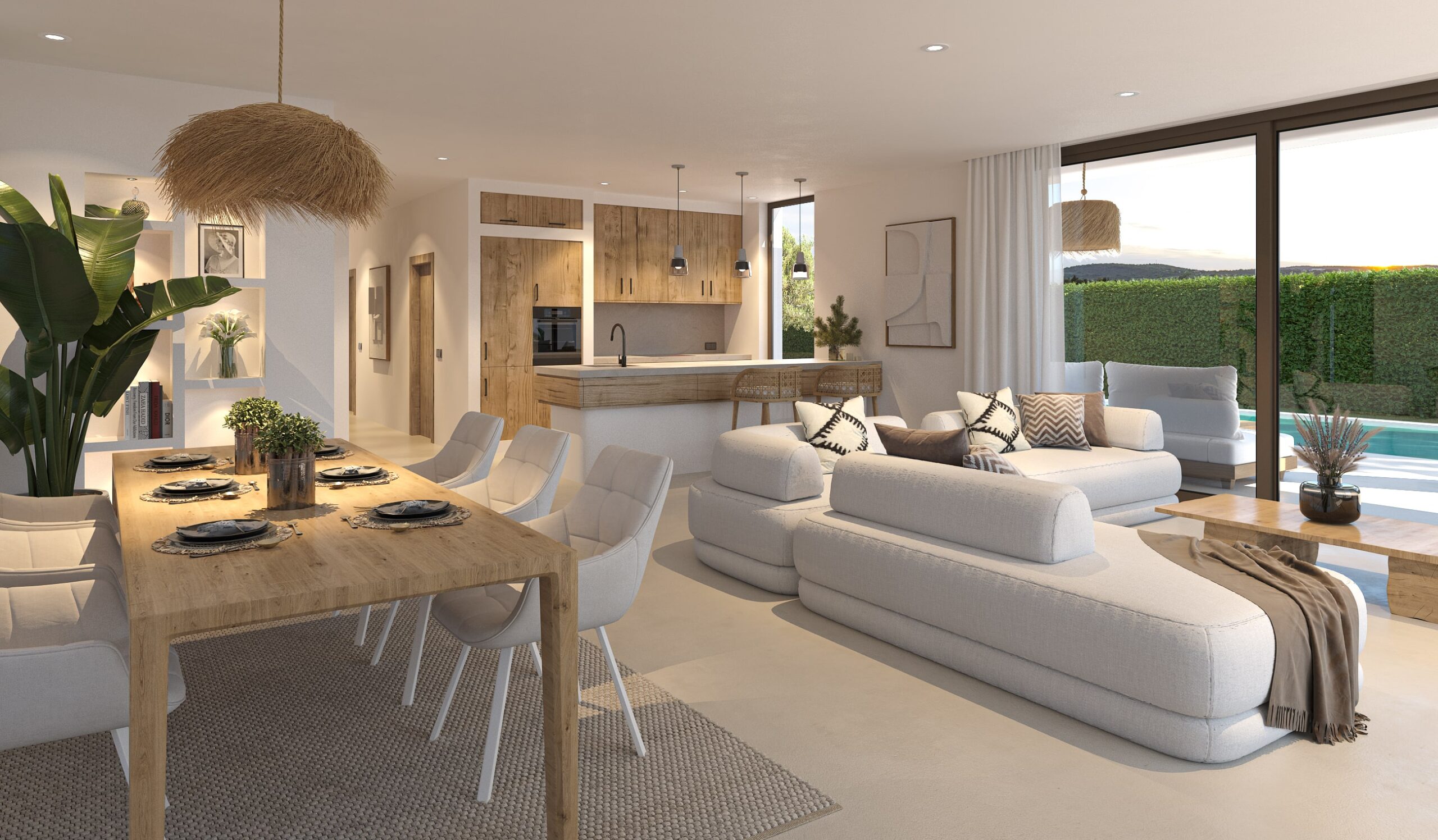 Master bedroom in villa for sale in Jávea