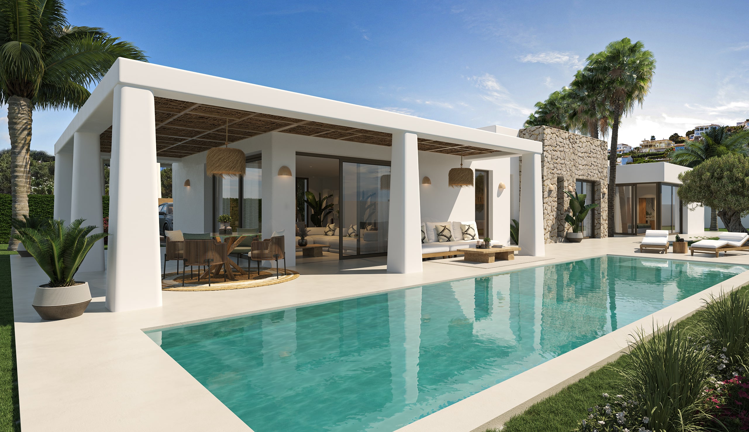 Located in the charming town of Jávea, this villa offers an exclusive and tranquil setting, ideal fo