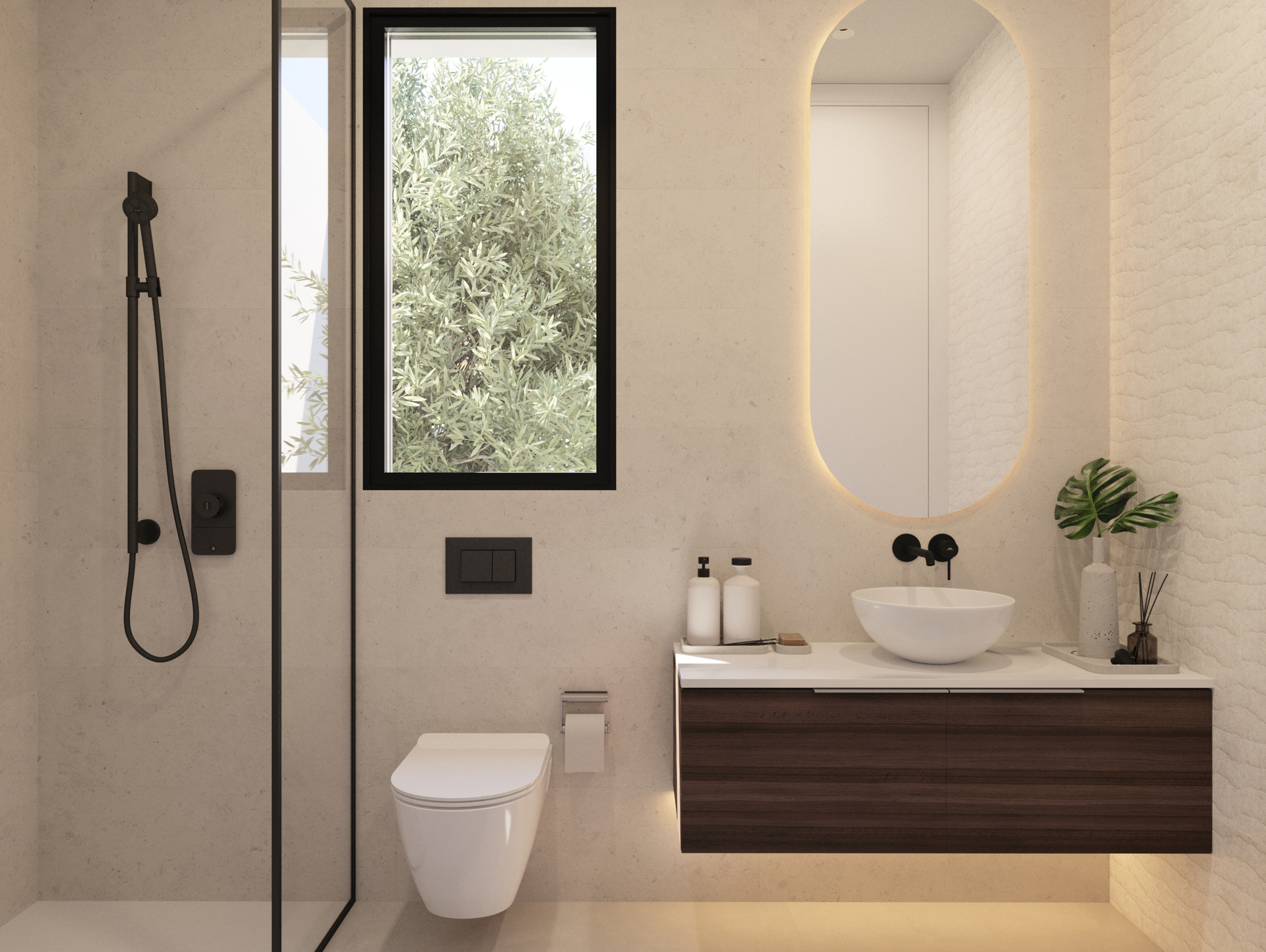 Master bedroom in villa for sale in Finestrat