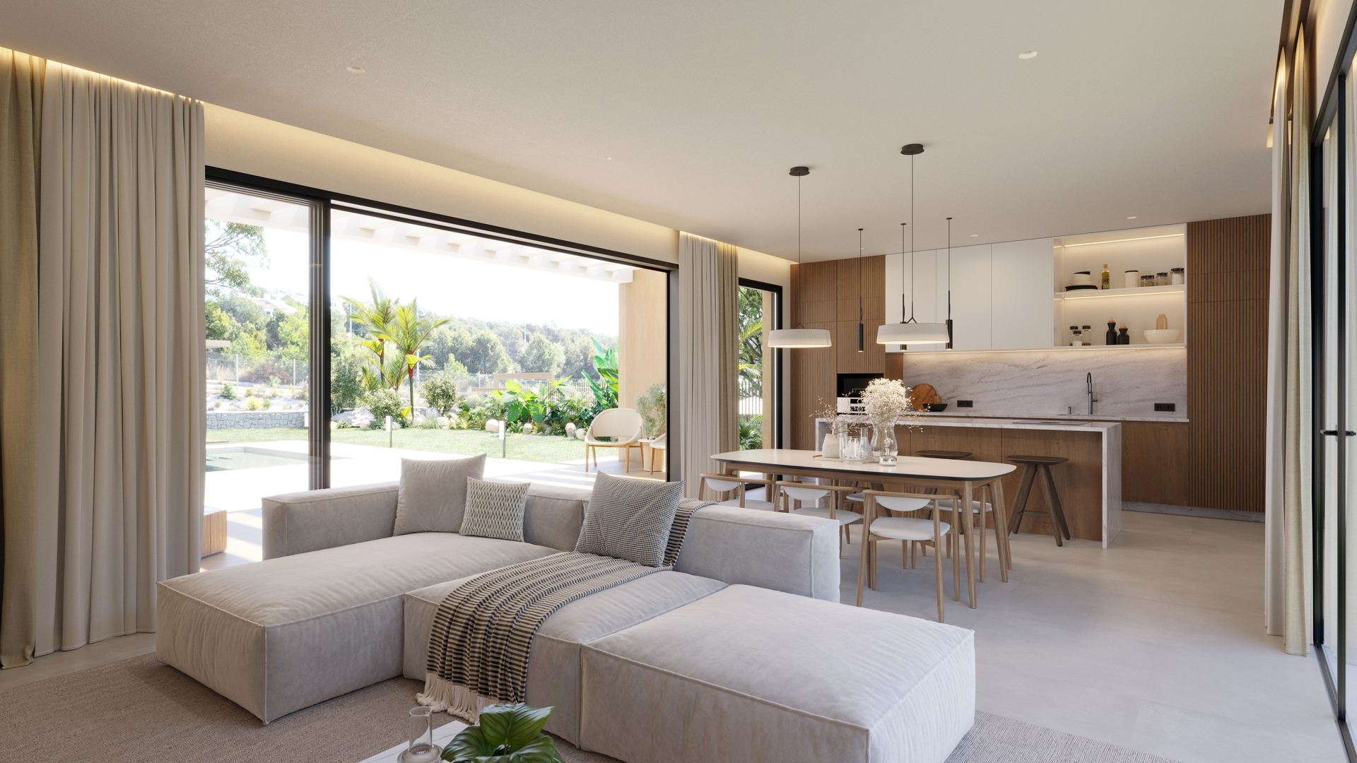 Terrace in villa for sale in Finestrat