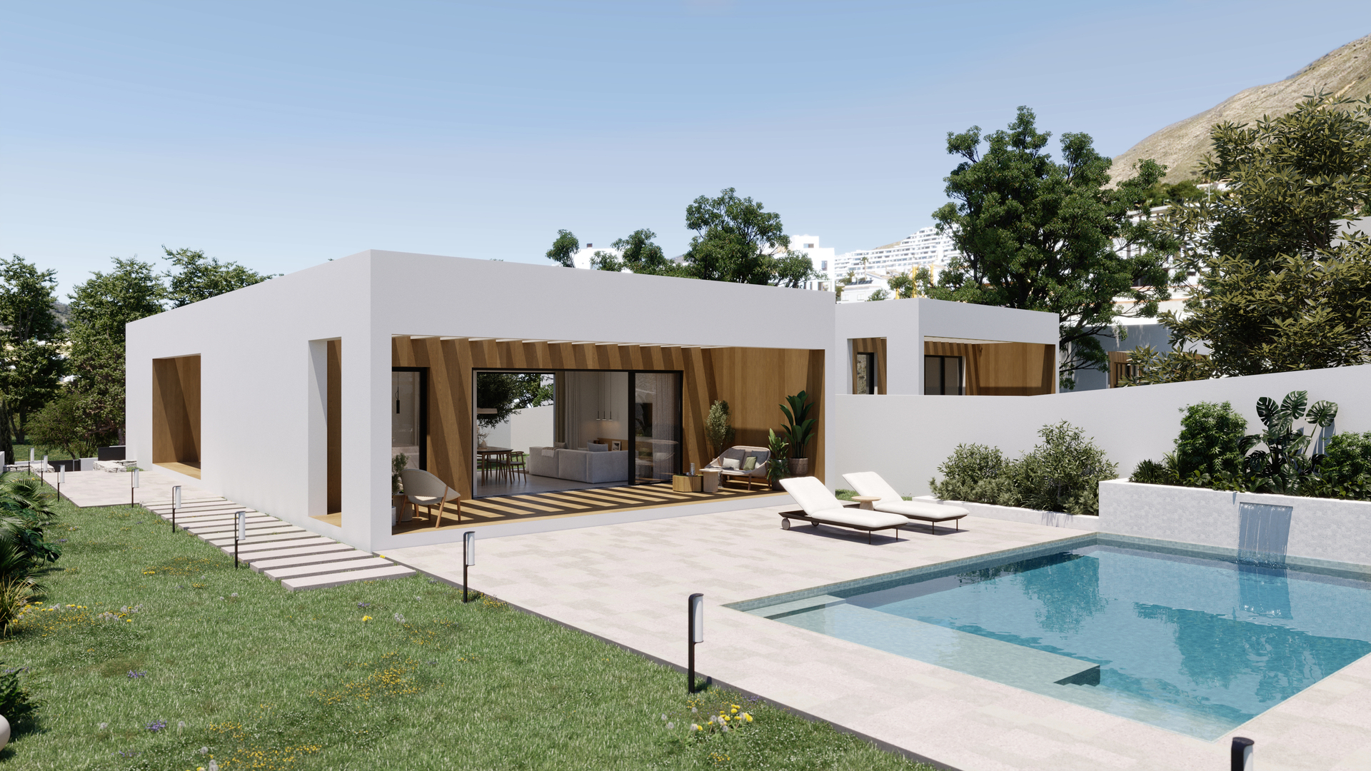 Located in the exclusive area of Golf Bahía, this residential complex offers a selection of 6 detach