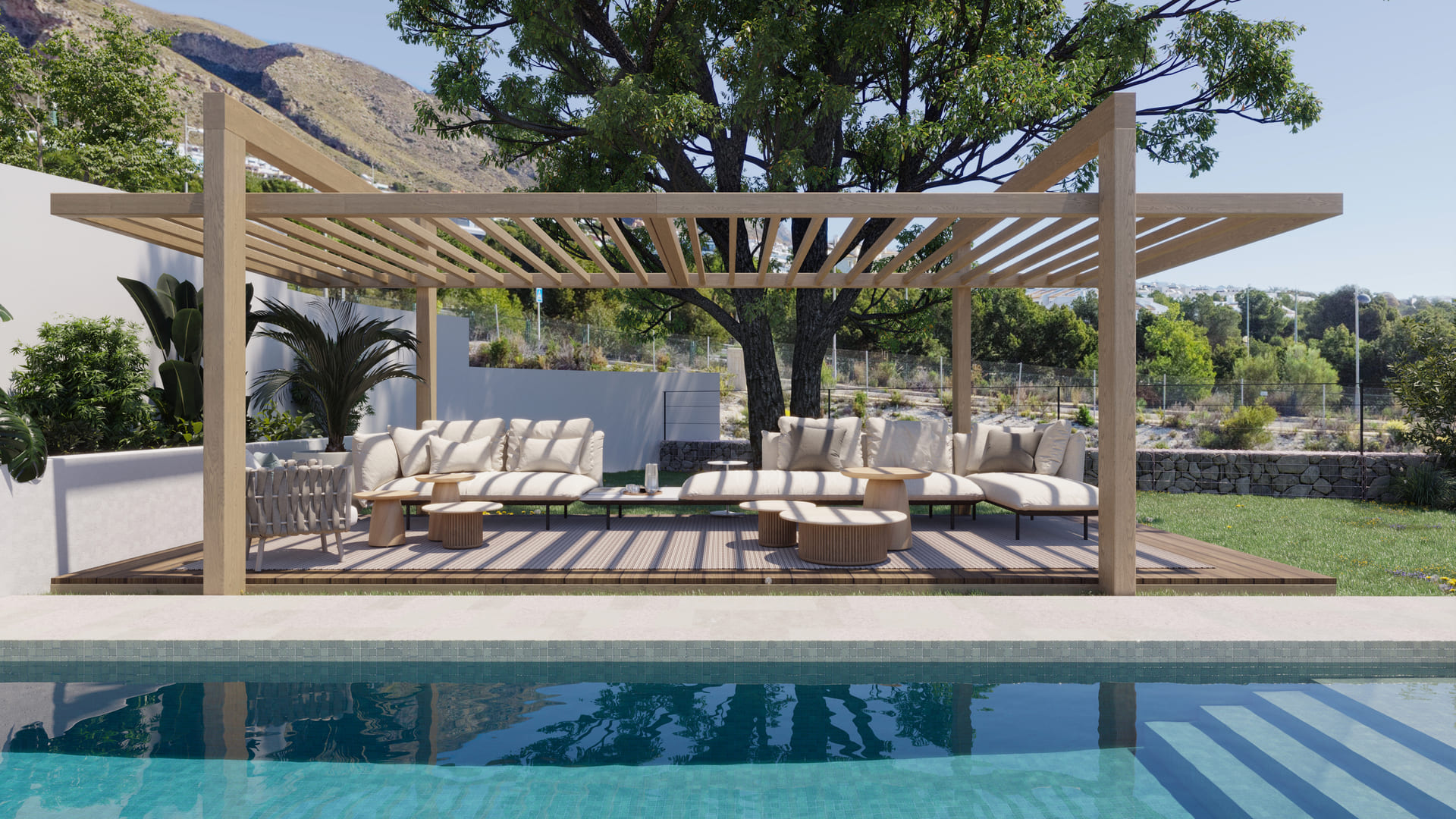 Garden in villa for sale in Finestrat