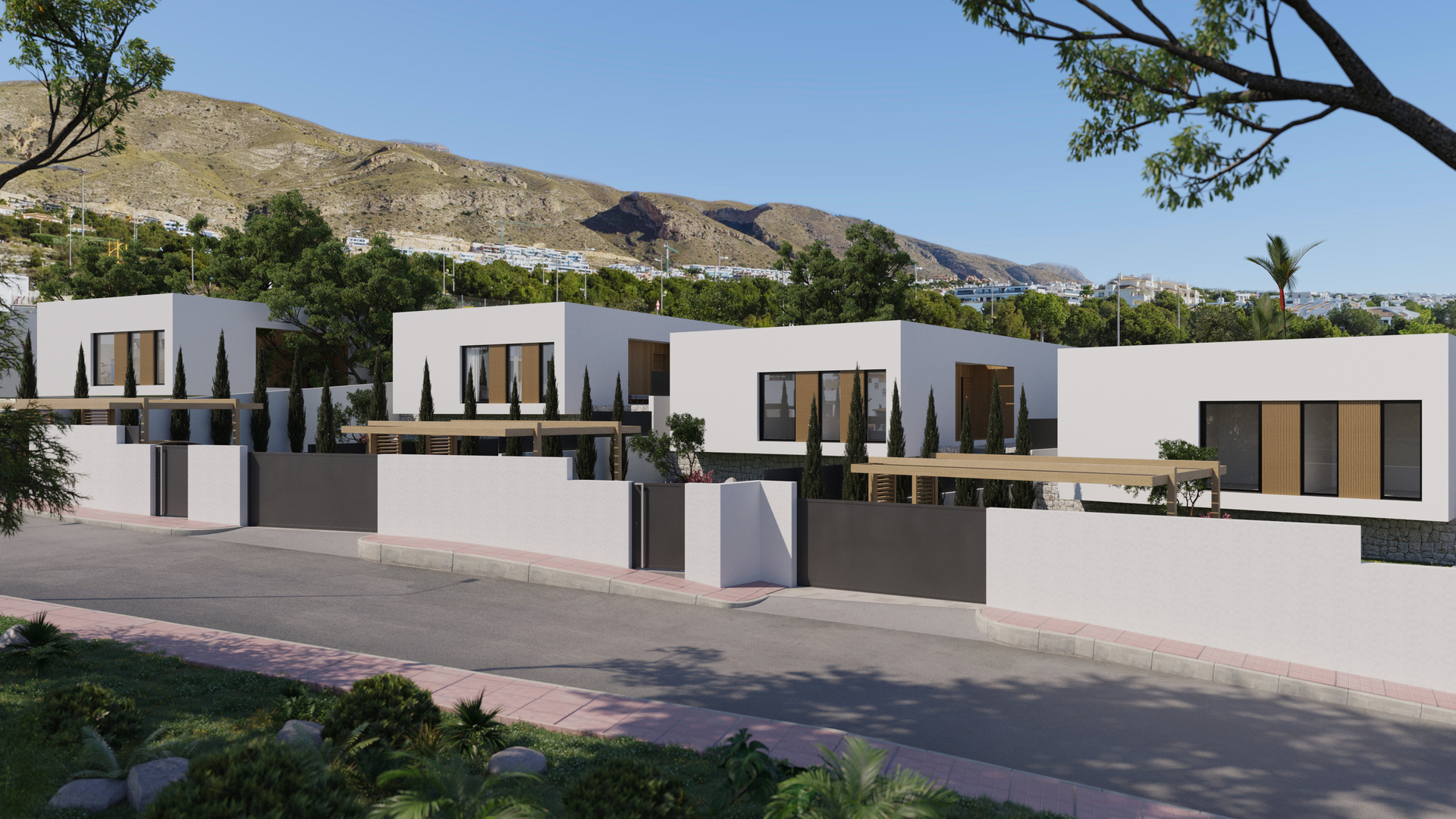 Living room in villa for sale in Finestrat