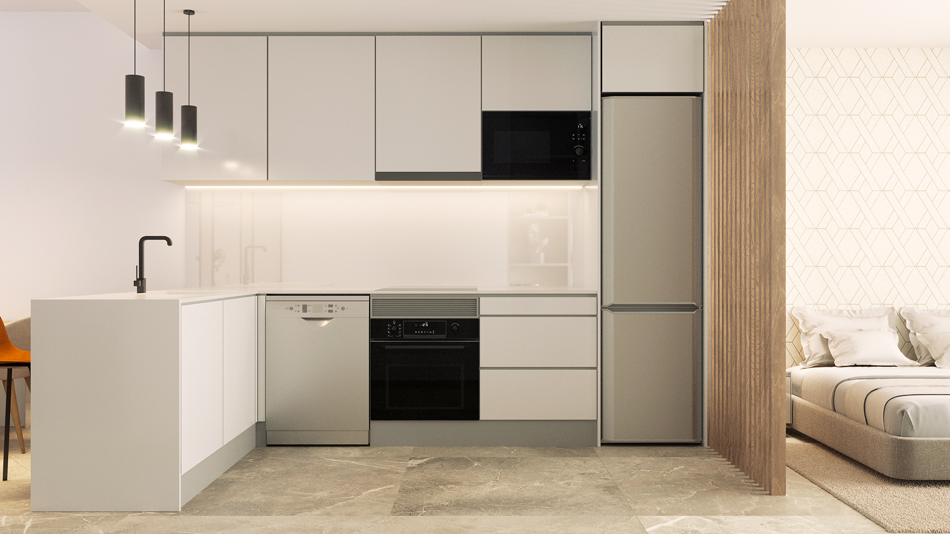 Kitchen in apartment for sale in Torrevieja