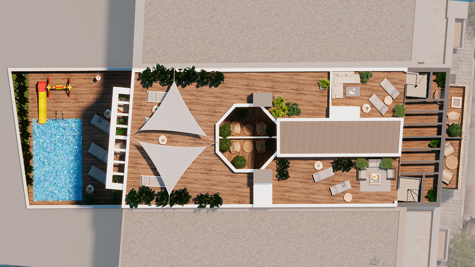 Garden in apartment for sale in Torrevieja