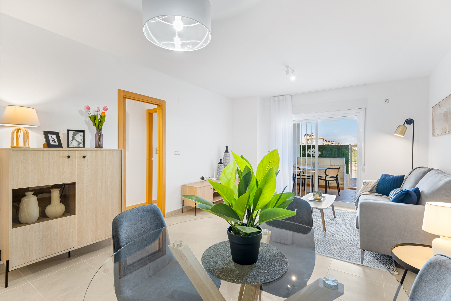 Pool area in apartment for sale in Orihuela Costa