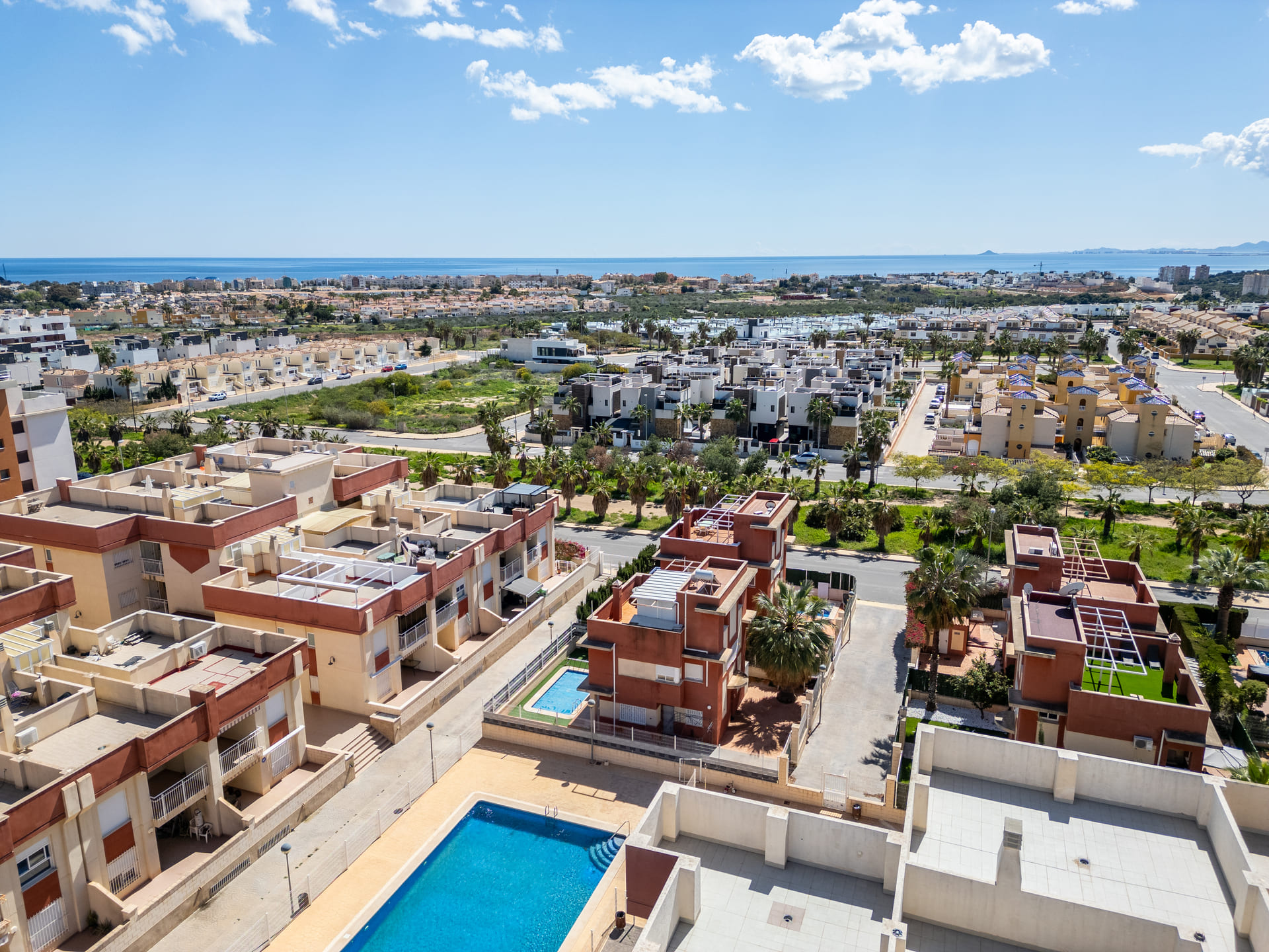 Master bedroom in penthouse for sale in Orihuela Costa