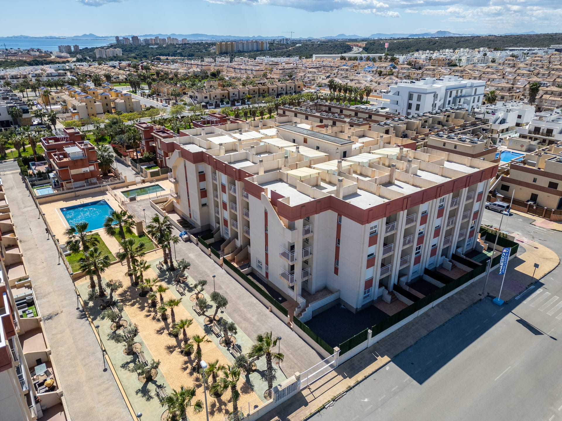 Living room in penthouse for sale in Orihuela Costa