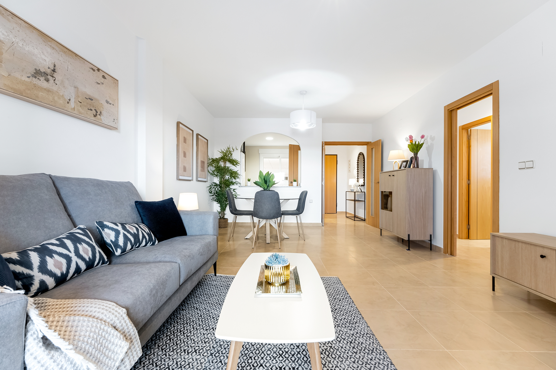 Garden in penthouse for sale in Orihuela Costa