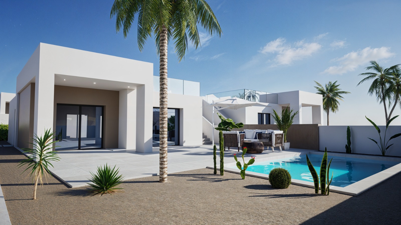 Exterior view in villa for sale in la Romana