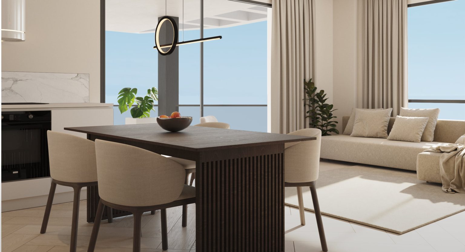 Dining area in apartment for sale in Calpe