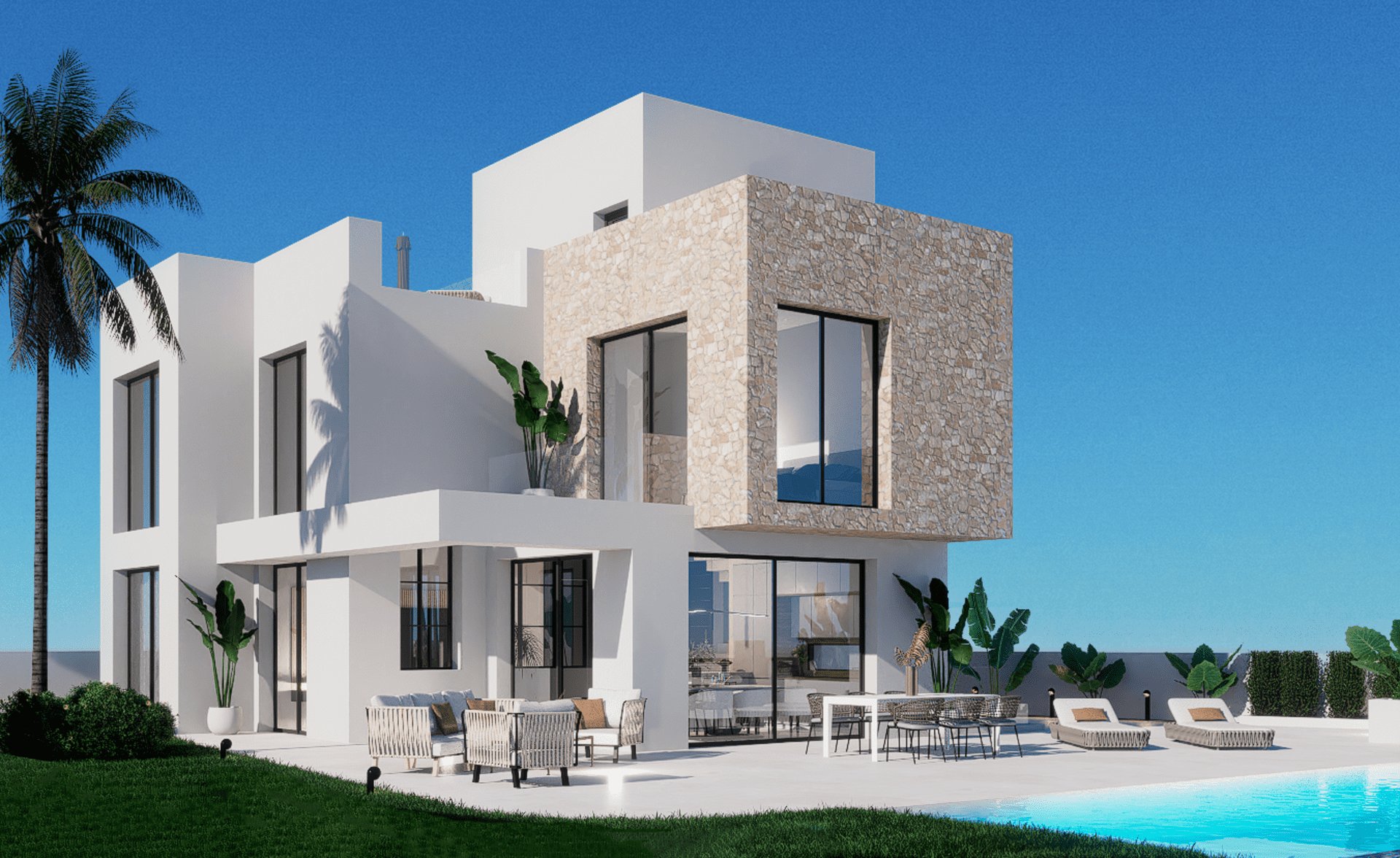 Kitchen in villa for sale in Finestrat