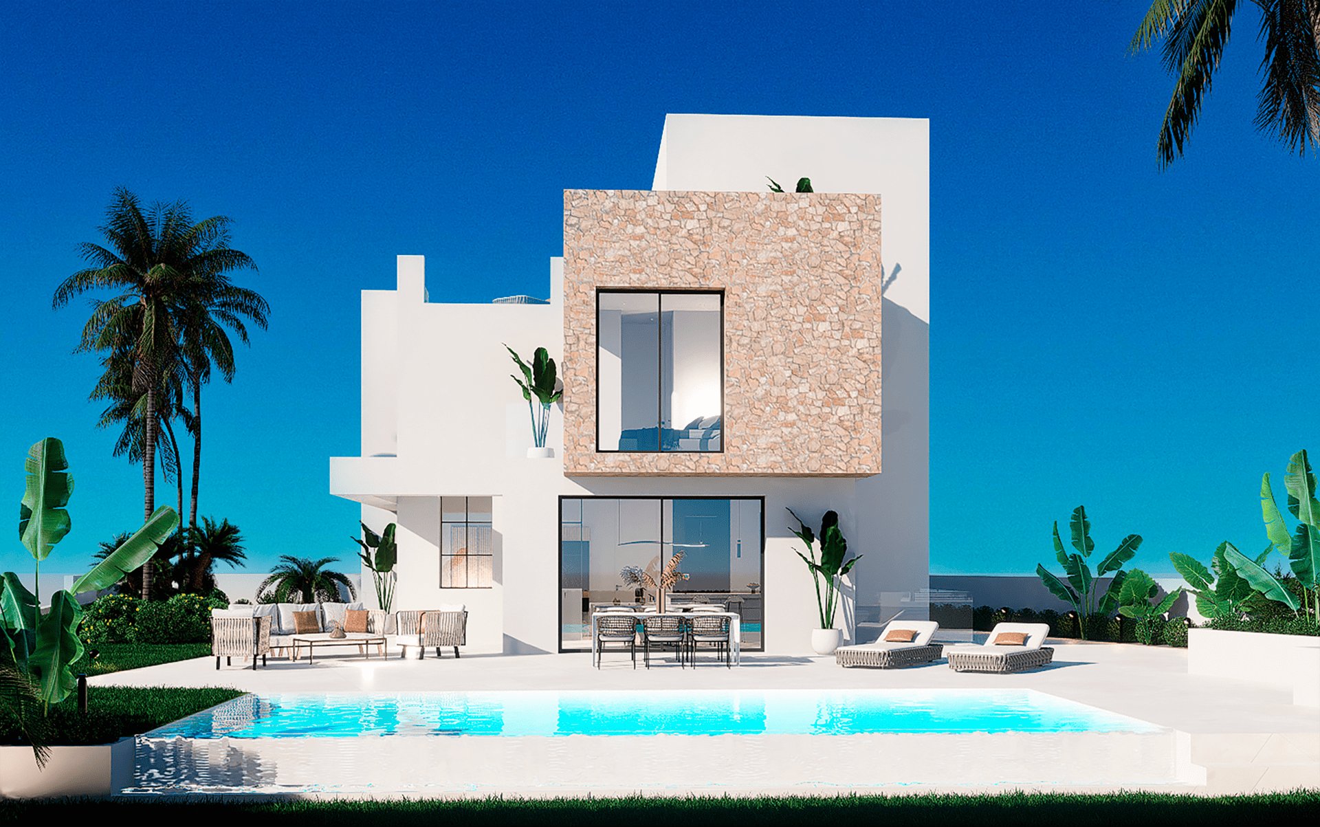Garden in villa for sale in Finestrat