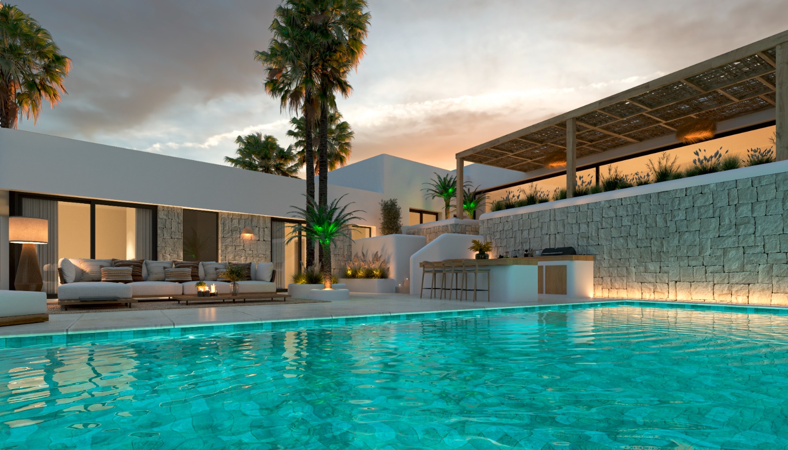 Master bedroom in villa for sale in Jávea