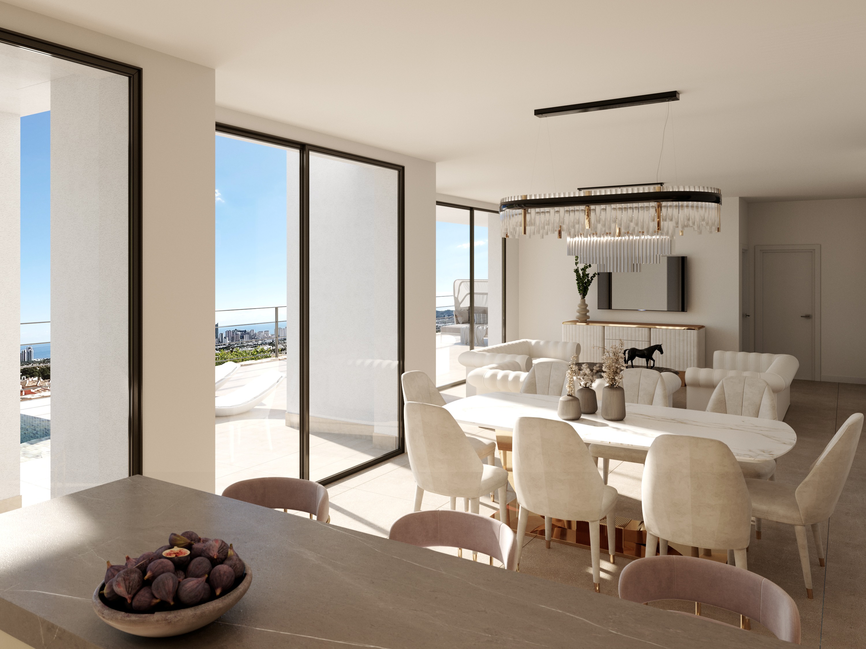 Exterior view in villa for sale in Finestrat