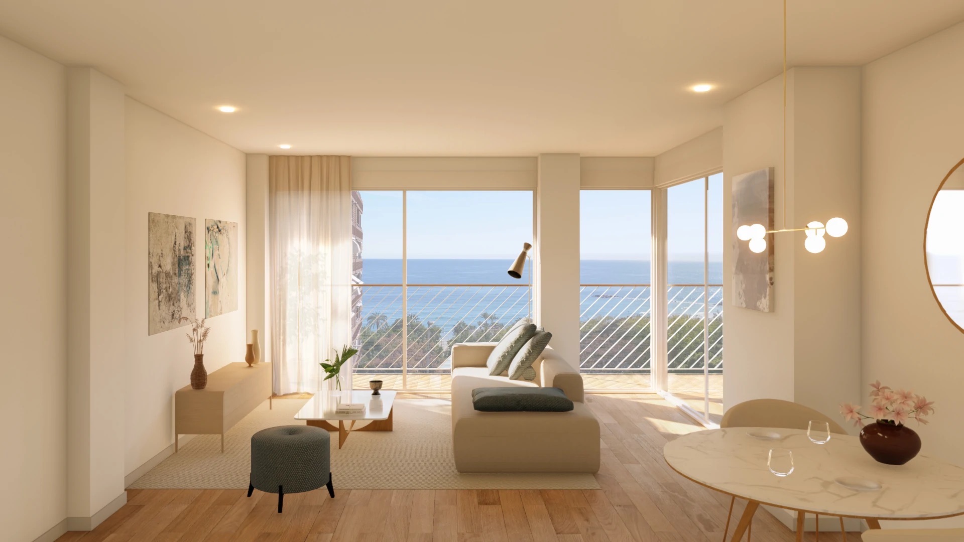 Pool area in apartment for sale in La Vila Joiosa
