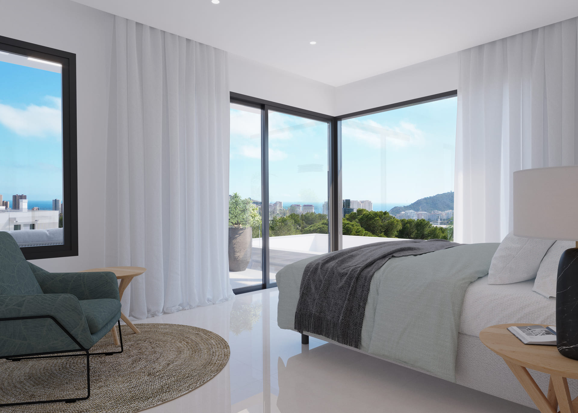Kitchen in villa for sale in Finestrat