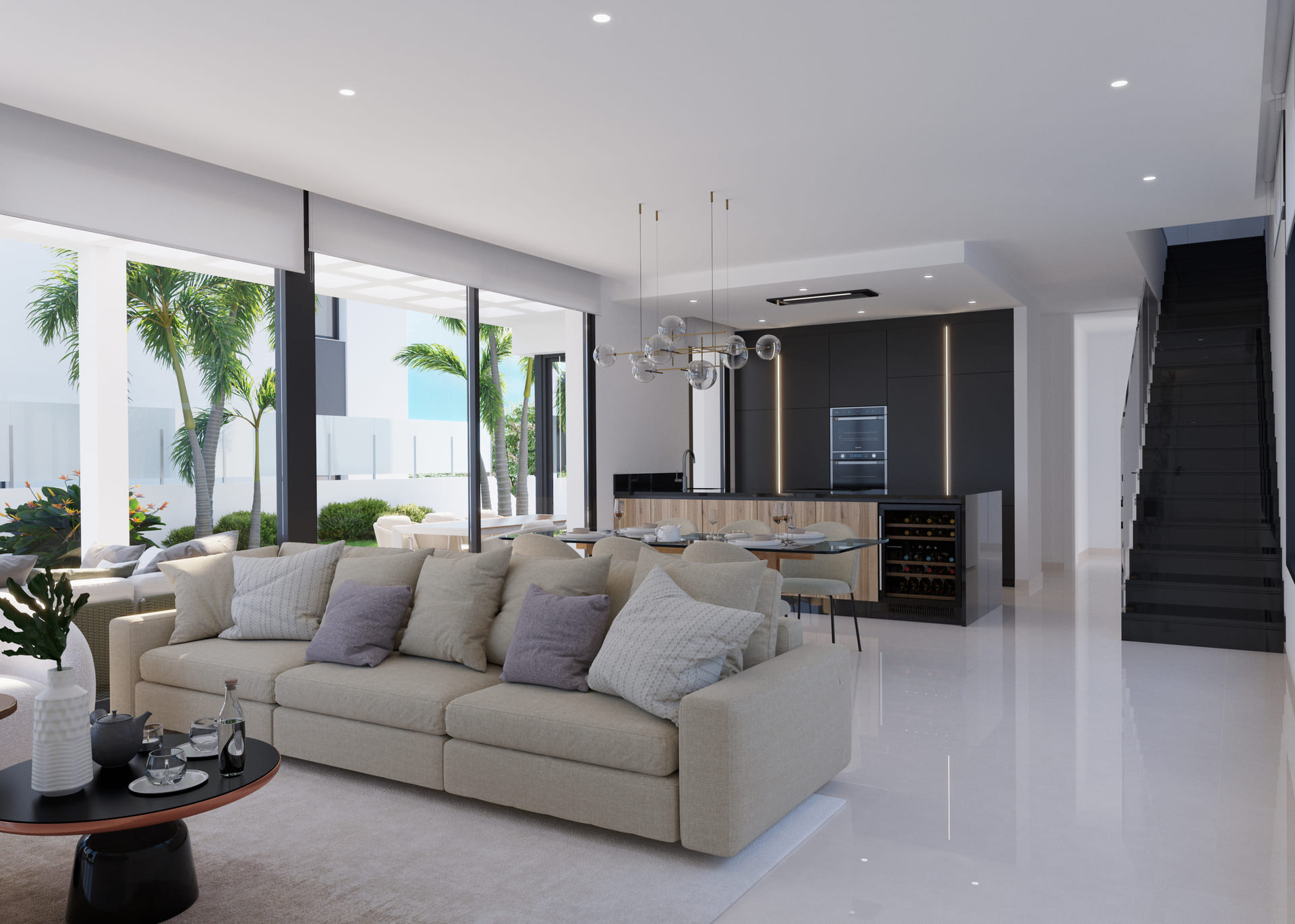 Terrace in villa for sale in Finestrat