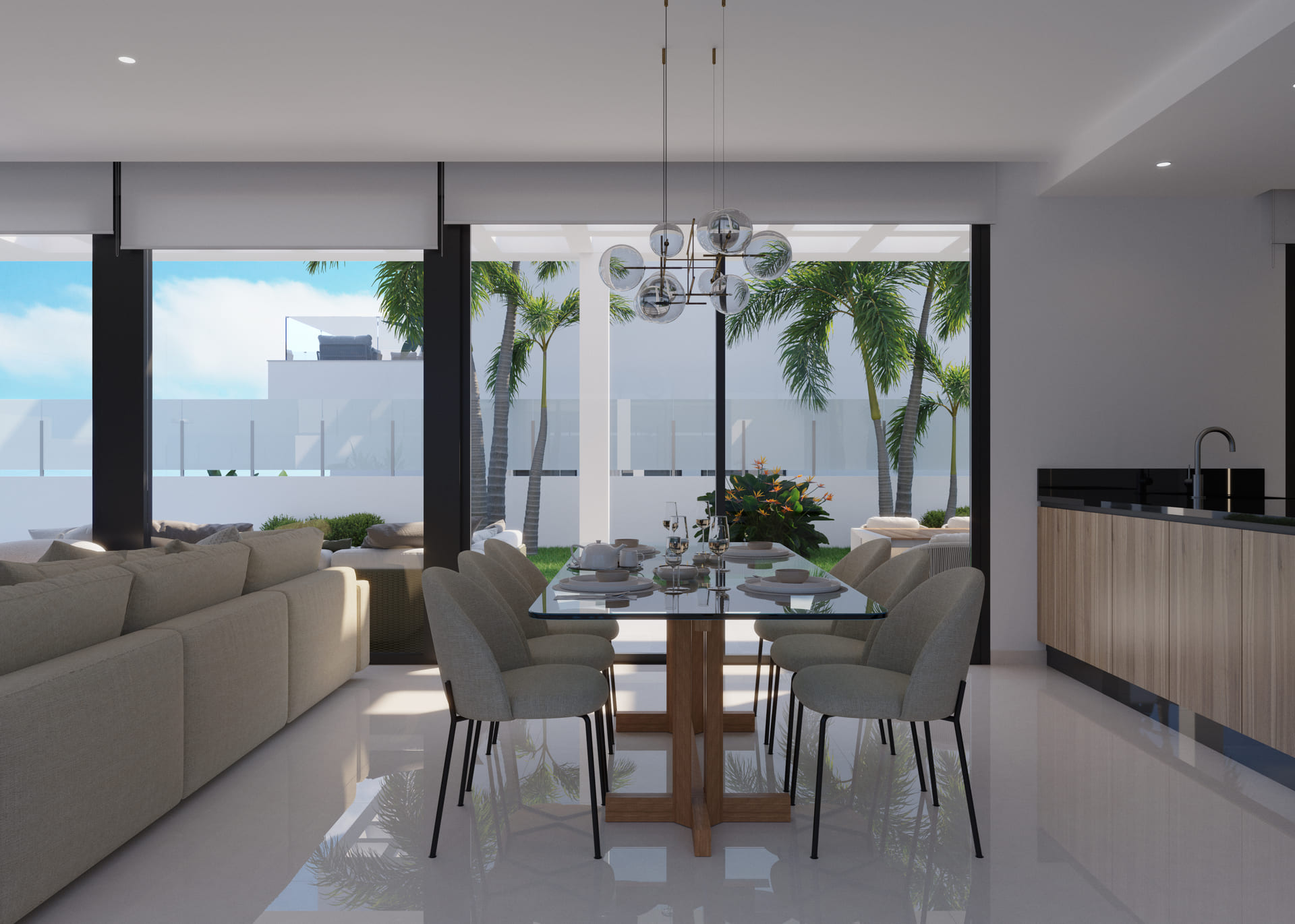 Garden in villa for sale in Finestrat