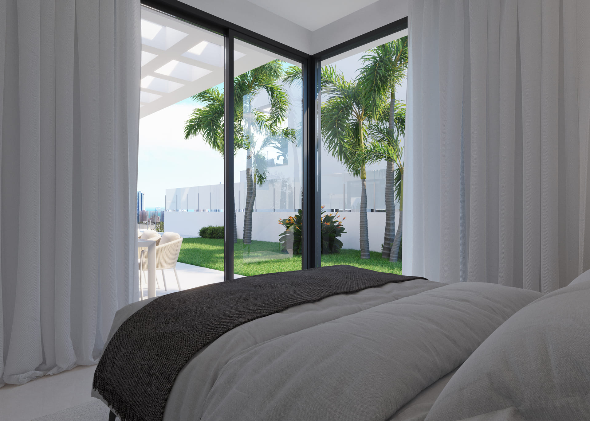 Bedroom in villa for sale in Finestrat