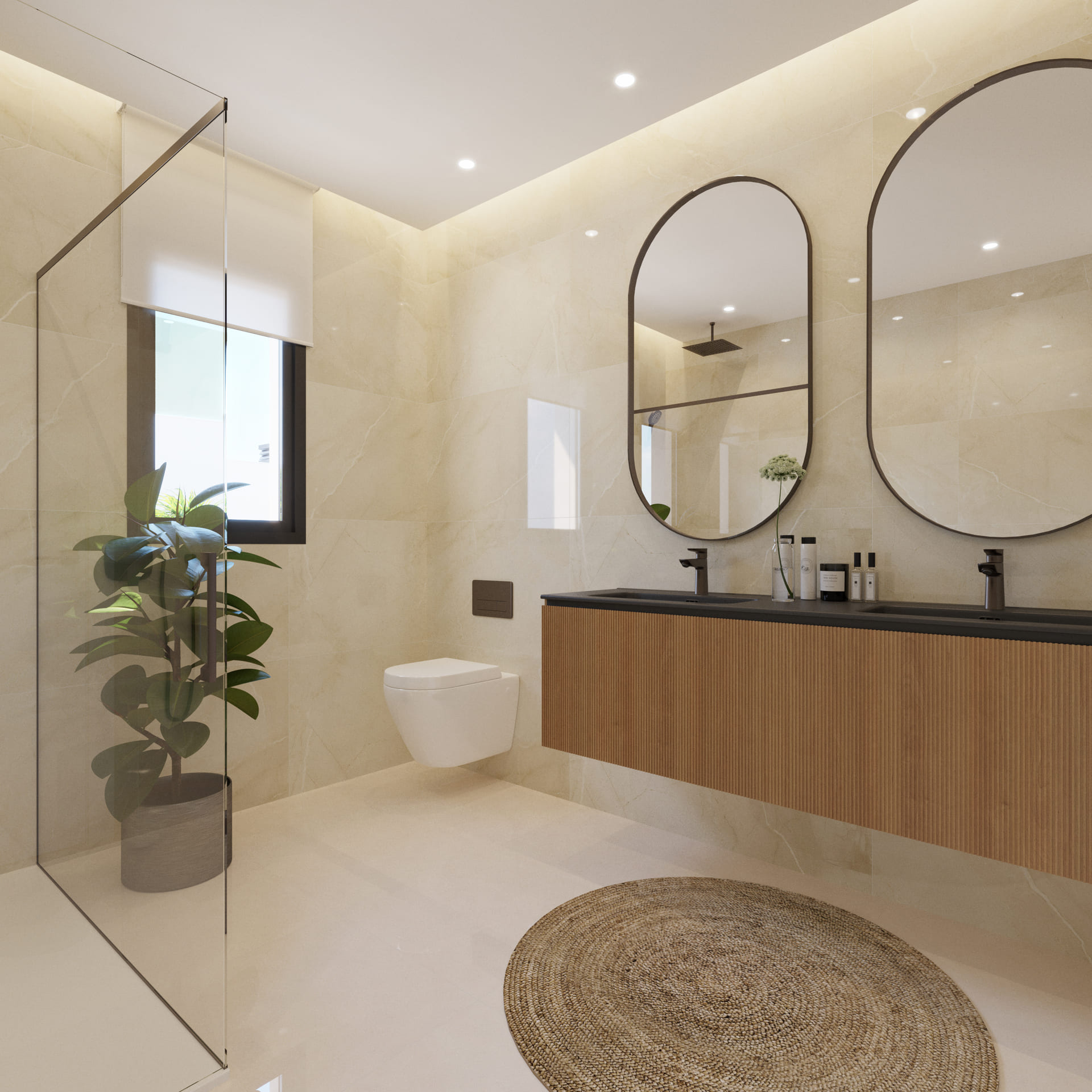 Master bedroom in villa for sale in Finestrat