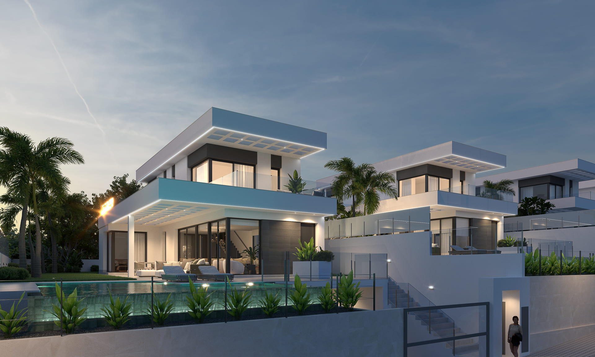 Terrace in villa for sale in Finestrat