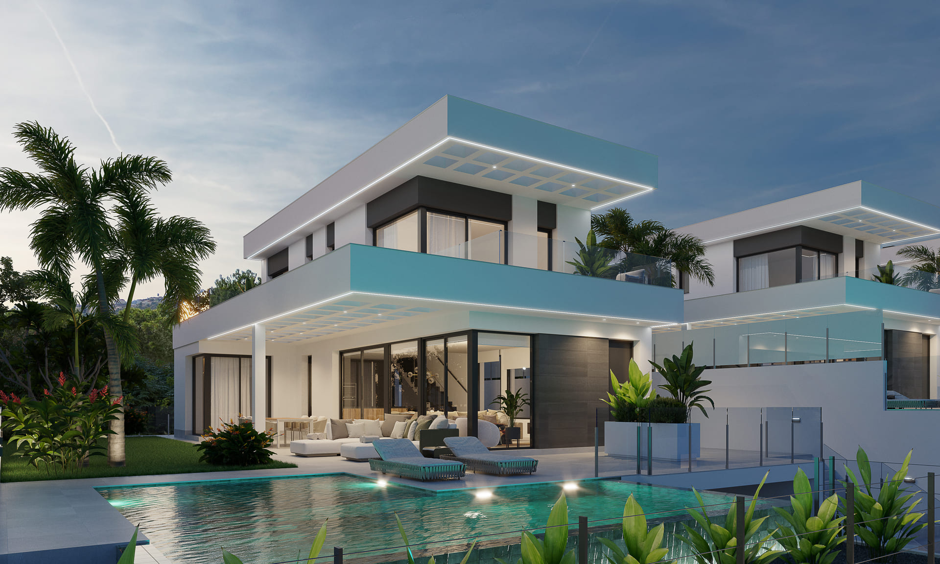 Garden in villa for sale in Finestrat