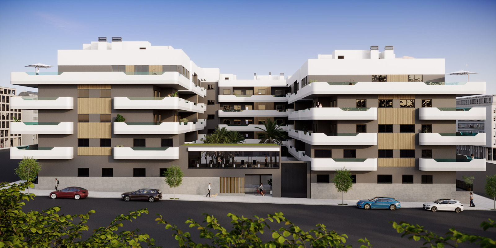 Located in the charming town of Santa Pola, this residential complex offers a variety of housing opt