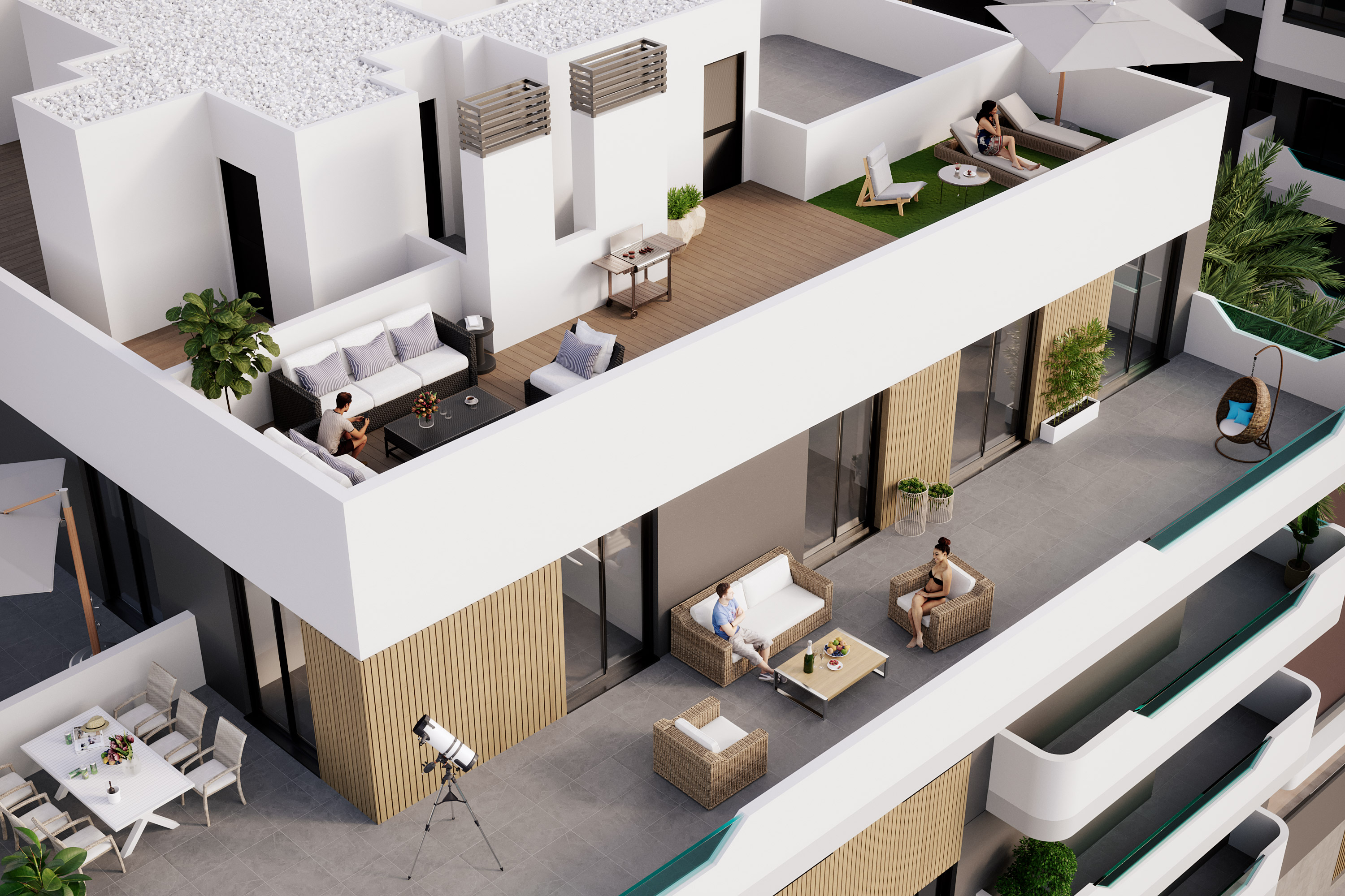 Pool area in ground_floor for sale in Santa Pola