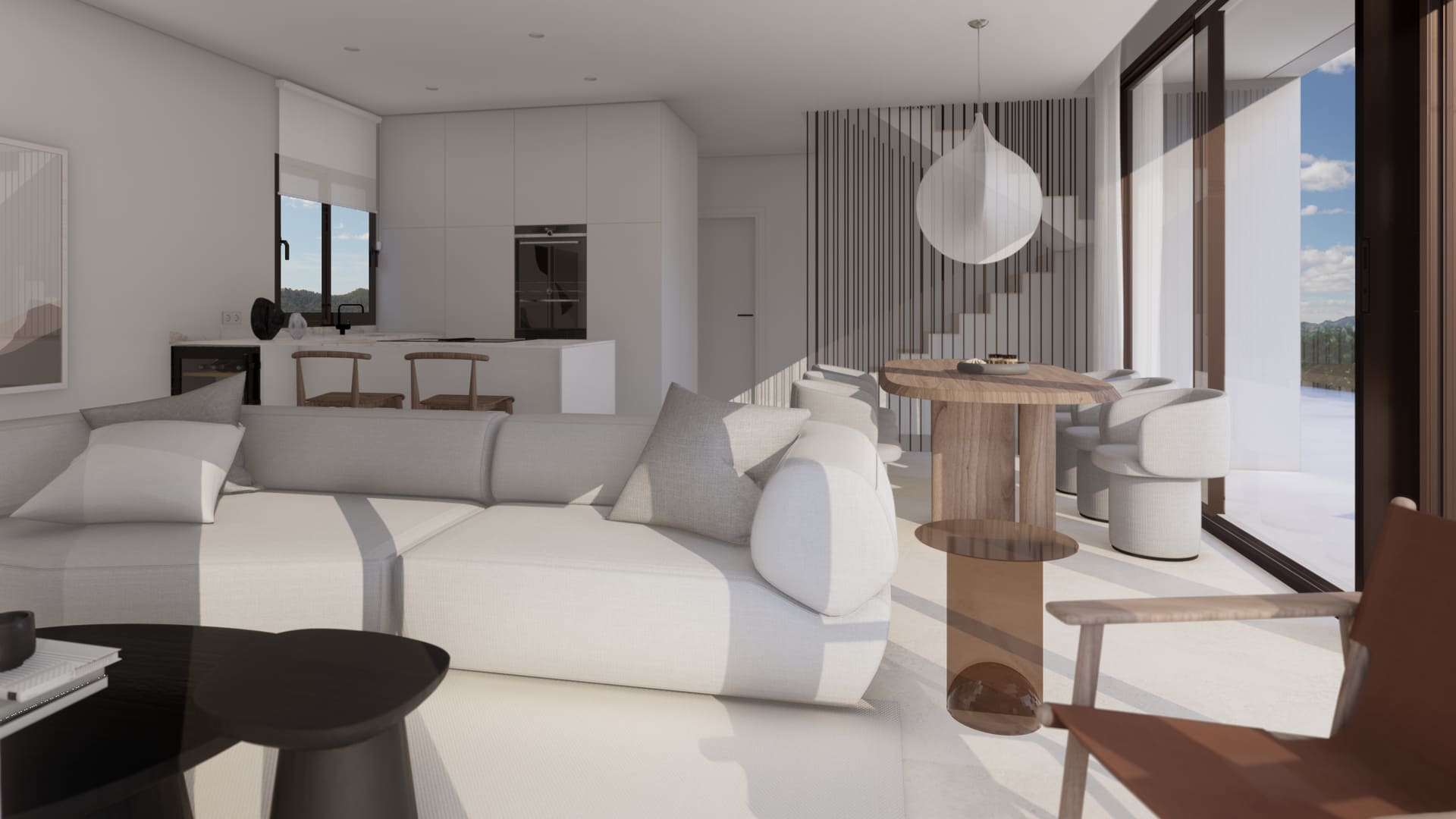Terrace in villa for sale in Finestrat