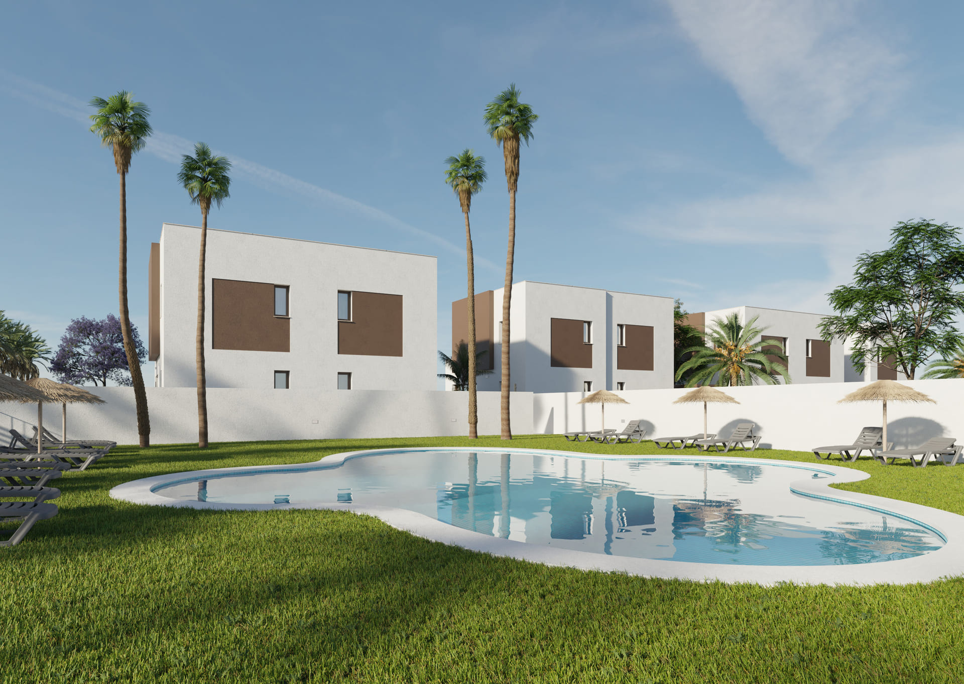Exterior view in terraced for sale in Elche