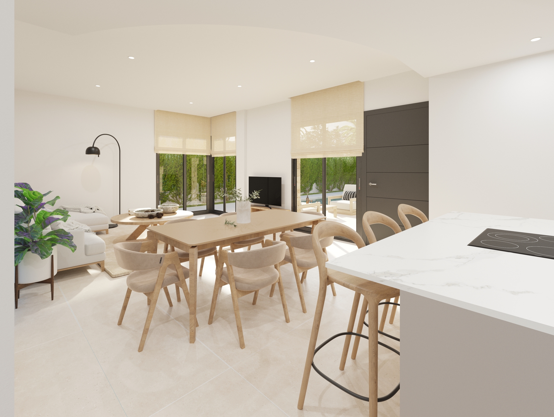 Terrace in villa for sale in Los Montesinos