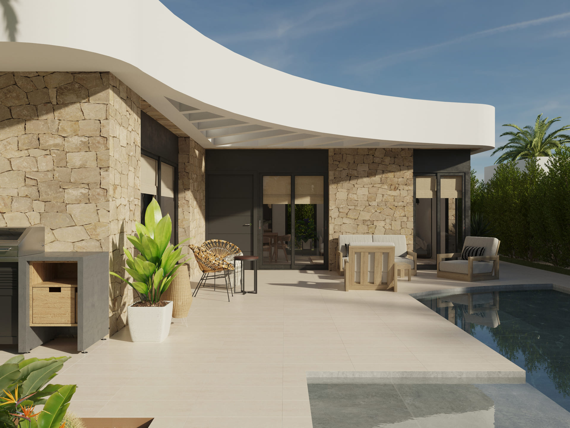 Living room in villa for sale in Los Montesinos