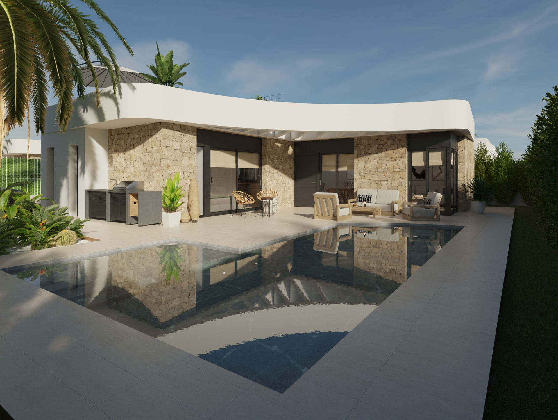 Exterior view in villa for sale in Los Montesinos
