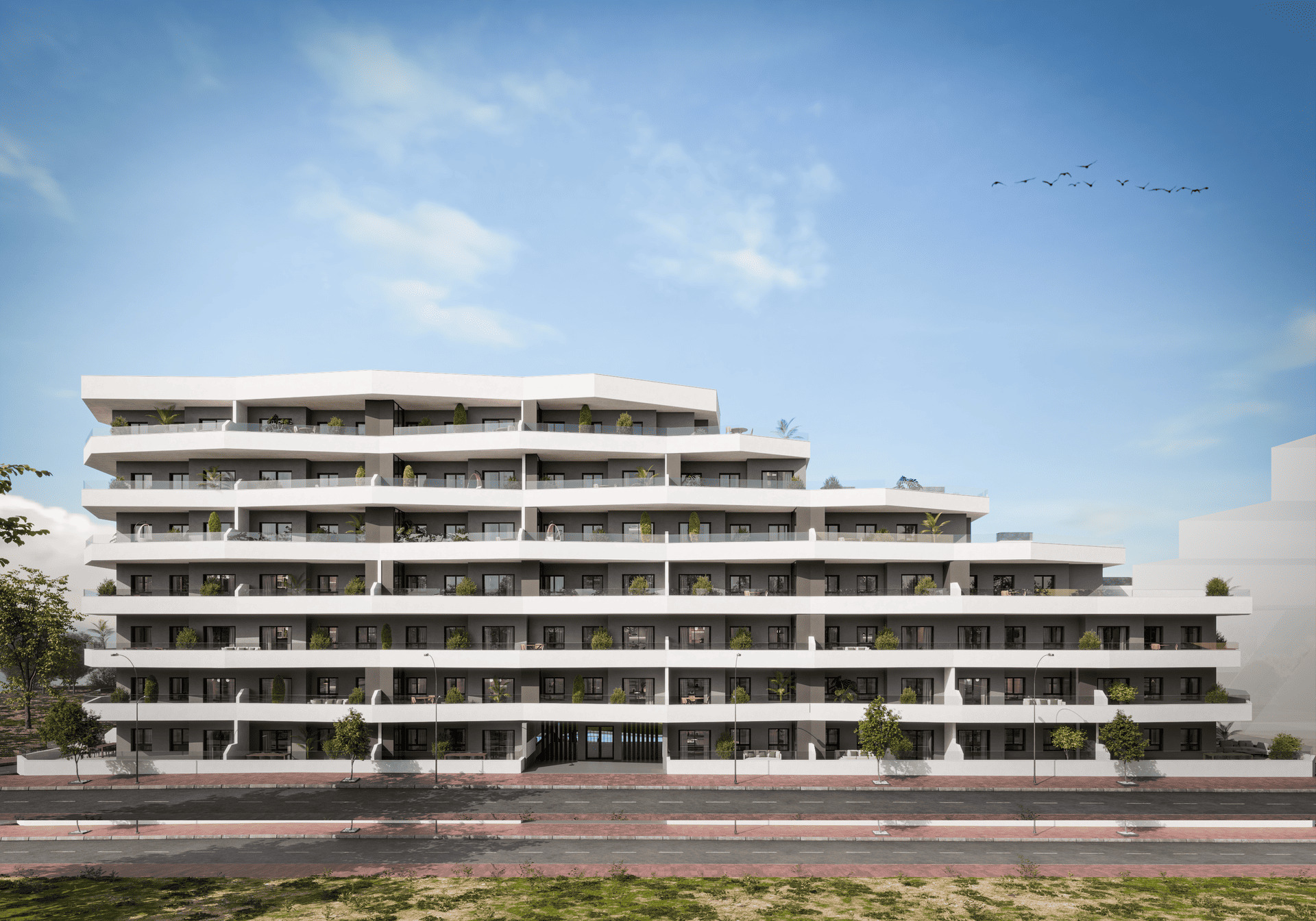 Living room in apartment for sale in San Miguel de Salinas