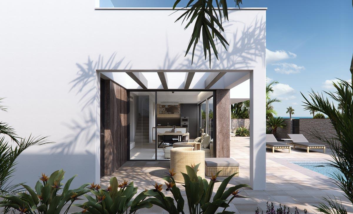 Exterior view in villa for sale in Pilar de la Horadada