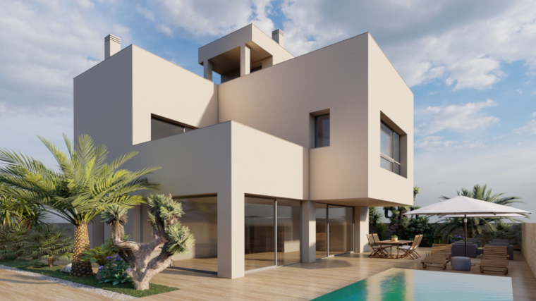 Master bedroom in villa for sale in Pilar de la Horadada