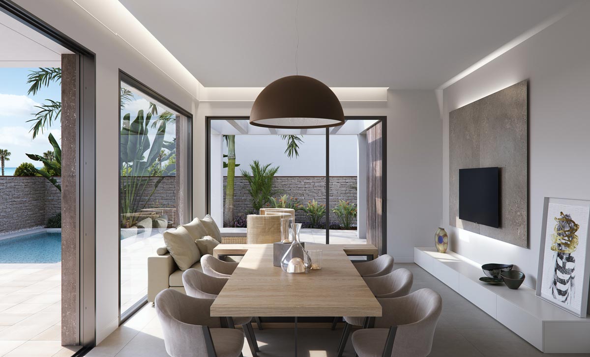 Exterior view in villa for sale in Pilar de la Horadada