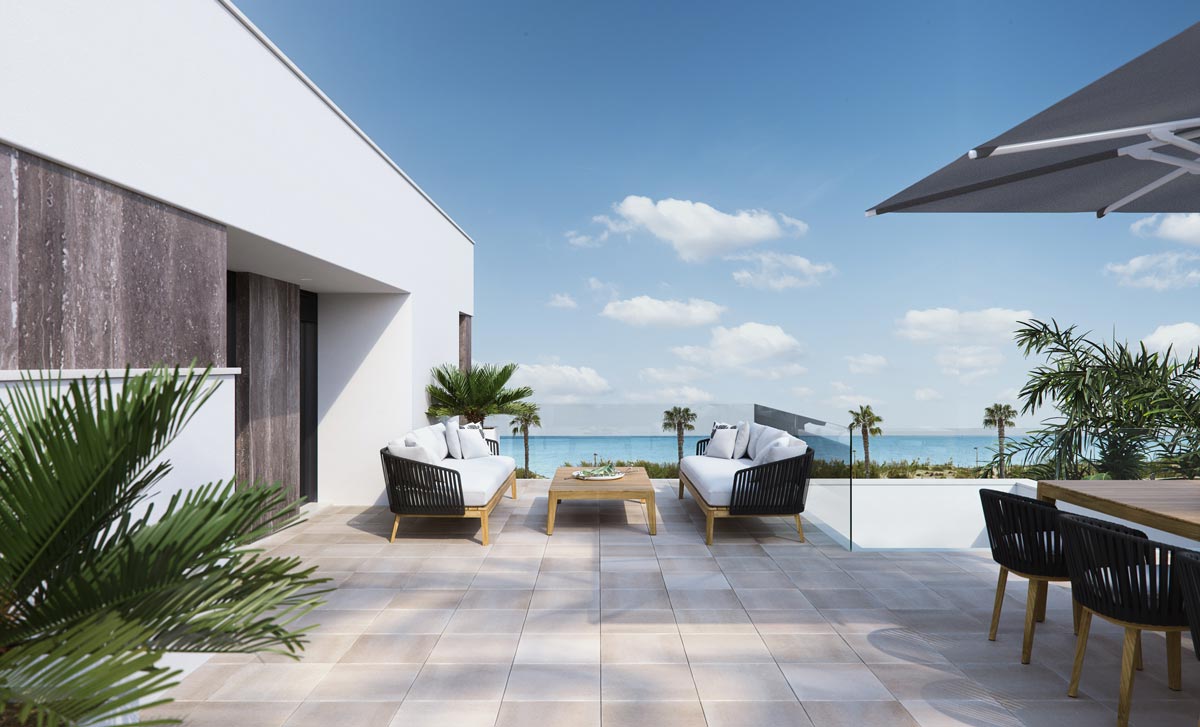 Pool area in villa for sale in Pilar de la Horadada