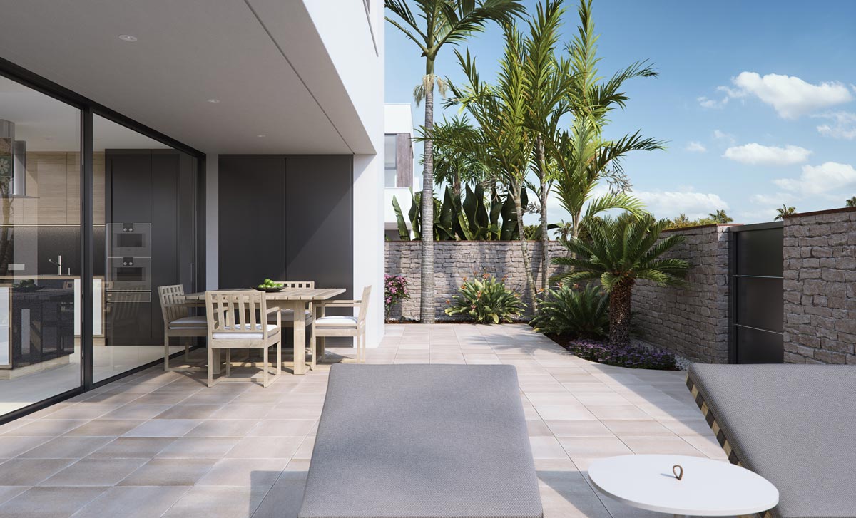 Garden in villa for sale in Pilar de la Horadada