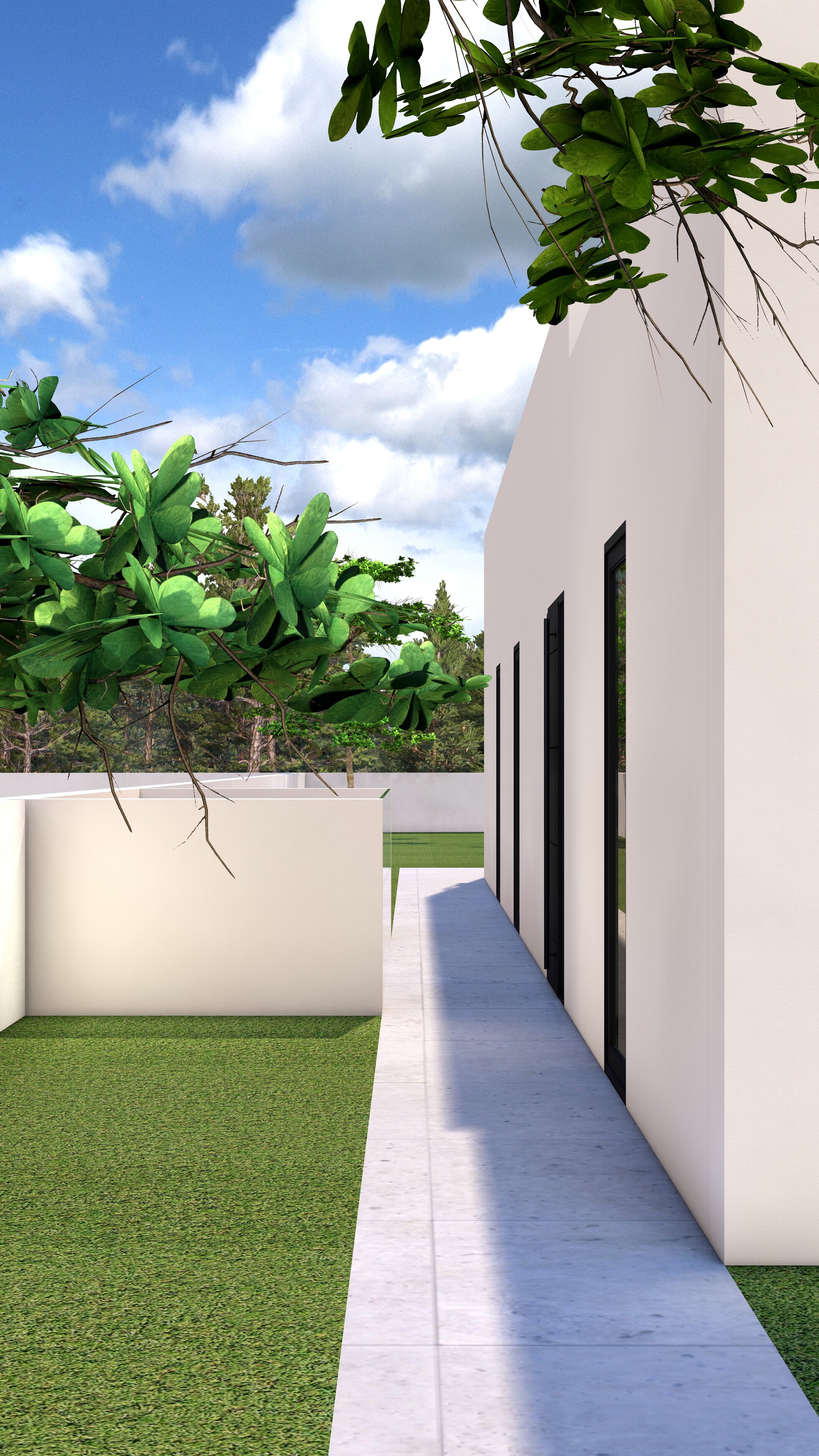 Exterior view in villa for sale in Finestrat