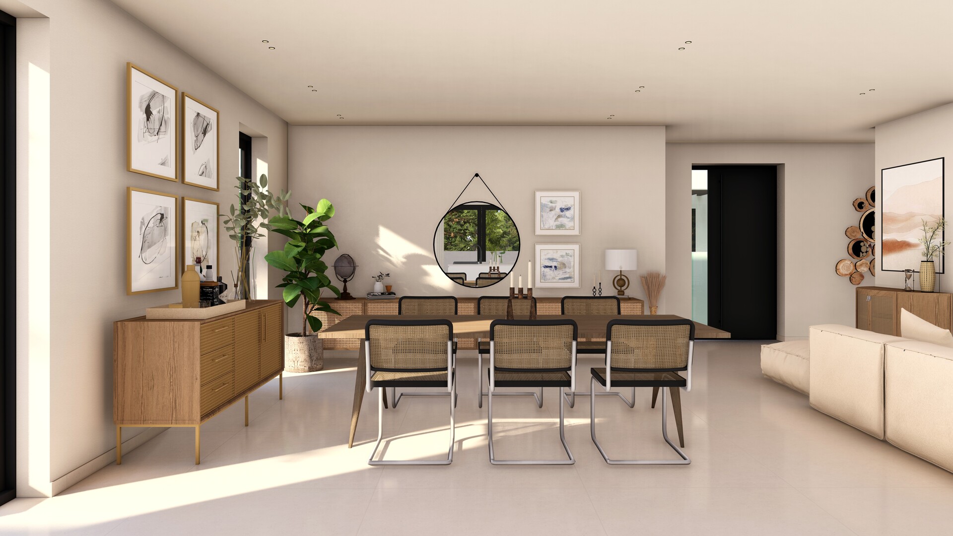 Living room in villa for sale in Finestrat