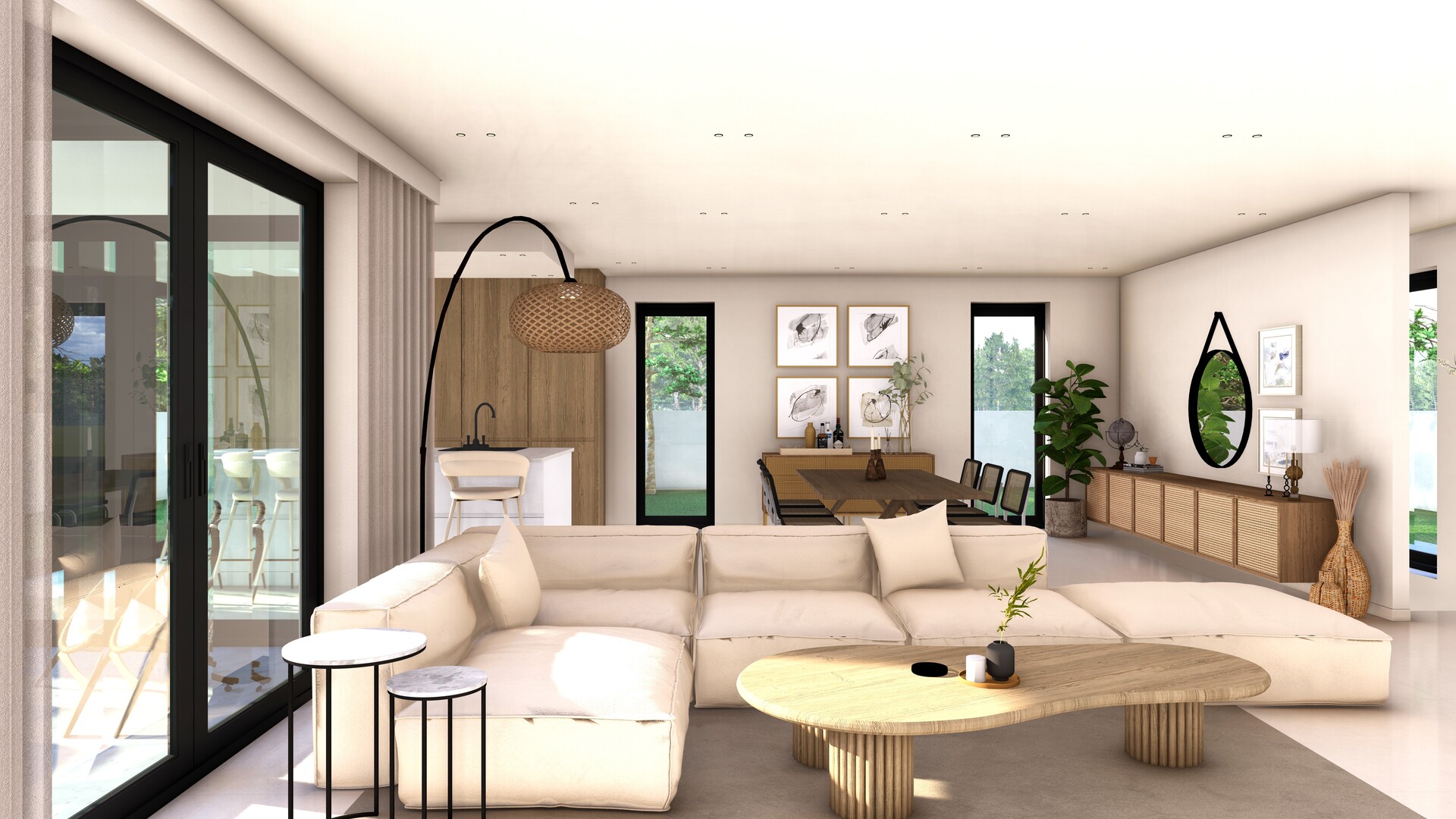 Exterior view in villa for sale in Finestrat